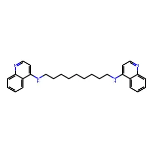 N,N'-二-4-喹啉基-1,9-壬烷二胺 structure