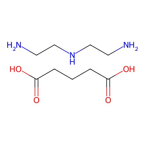 Pentanedioic acid--N~1~-(2-aminoethyl)ethane-1,2-diamine (1/1) structure