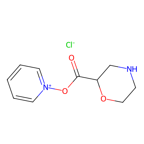 1-((Morpholinecarbonyl)oxy)pyridinium chloride structure