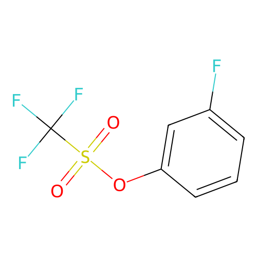 m-Fluorophenyl trifluoromethanesulfonate structure