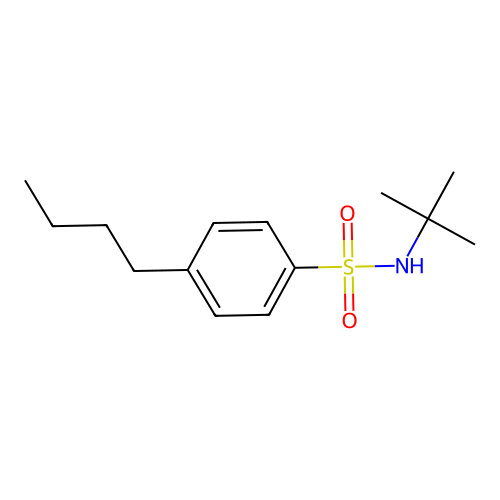 4-butyl-N-tert-butylbenzenesulfonamide structure