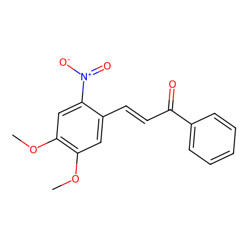 (E)-3-(4,5-dimethoxy-2-nitrophenyl)-1-phenylprop-2-en-1-one structure