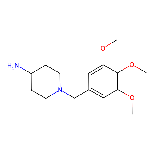 1-(3,4,5-Trimethoxybenzyl)piperidin-4-amine structure