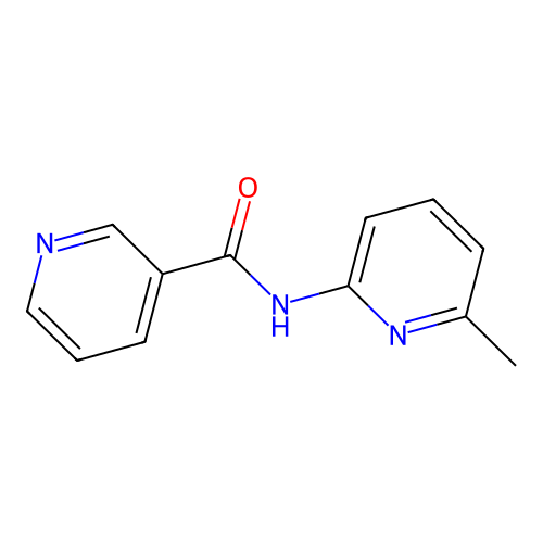 N-(6-methylpyridin-2-yl)pyridine-3-carboxamide structure