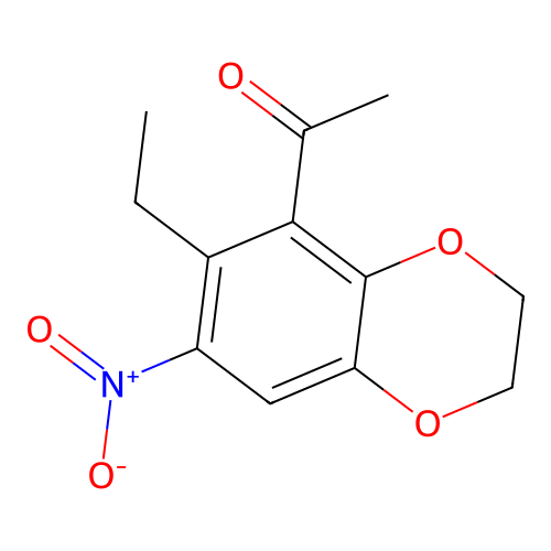 1-(6-Ethyl-7-nitro-2,3-dihydro-1,4-benzodioxin-5-yl)ethanone structure