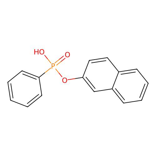 Naphthalen-2-yloxy(phenyl)phosphinic acid structure