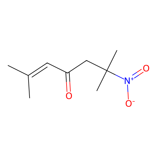 2,6-Dimethyl-6-nitro-2-hepten-4-one structure