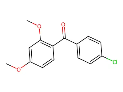 (4-Chlorophenyl)(2,4-dimethoxyphenyl)methanone structure