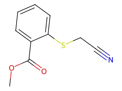 Methyl 2-[(Cyanomethyl)thio]benzoate structure
