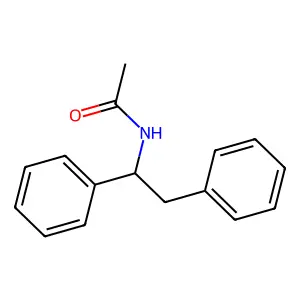 (S)-N-(alpha-Phenylphenethyl)acetamide structure