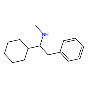1-cyclohexyl-N-methyl-2-phenylethanamine structure