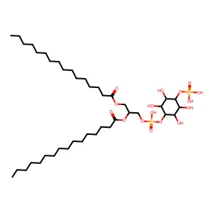 1,2-dihexadecanoyl-sn-glycero-3-phospho-(1D-myo-inositol-4-phosphate) structure