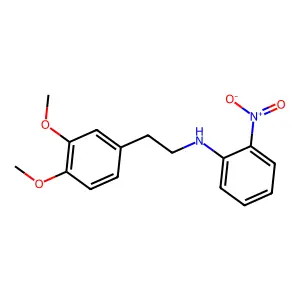 N-[2-(3,4-Dimethoxyphenyl)ethyl]-2-nitroaniline structure