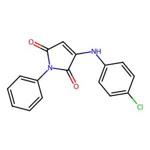 3-(4-Chloroanilino)-1-phenylpyrrole-2,5-dione structure