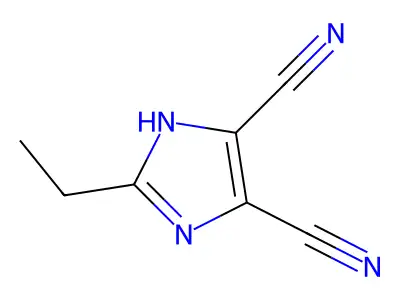 2-ethyl-1H-imidazole-4,5-dicarbonitrile structure