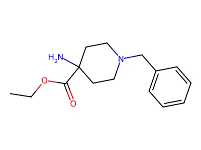 Ethyl 4-amino-1-benzylpiperidine-4-carboxylate structure