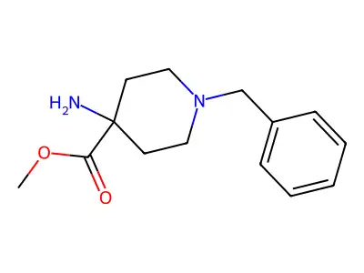 Methyl 4-amino-1-benzylpiperidine-4-carboxylate structure