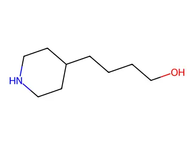 4-(4-Piperidyl)-1-butanol structure