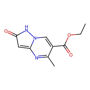 Ethyl 2-hydroxy-5-methylpyrazolo(1,5-a)pyrimidine-6-carboxylate structure