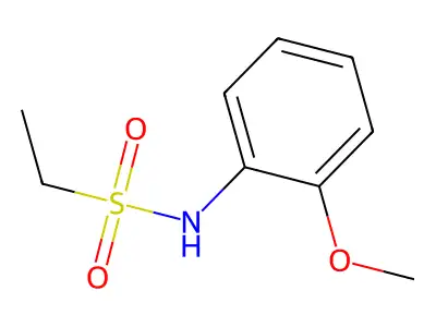 Ethanesulfonamide, N-(2-methoxyphenyl)- structure