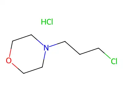 4-(3-Chloropropyl)morpholin-4-ium;chloride structure