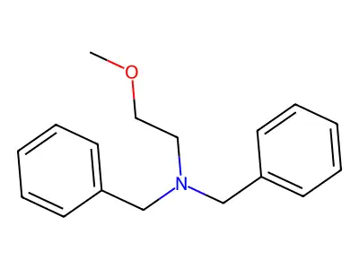 N,N-dibenzyl-2-methoxyethanamine structure