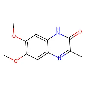 6,7-Dimethoxy-3-methyl-2(1H)-quinoxalinone structure