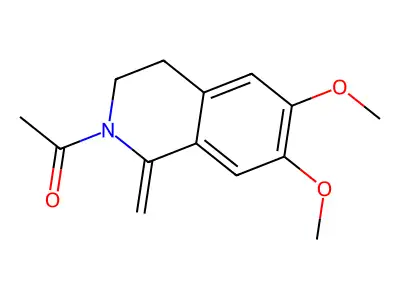 1-(6,7-Dimethoxy-1-methylidene-3,4-dihydroisoquinolin-2(1H)-yl)ethan-1-one structure