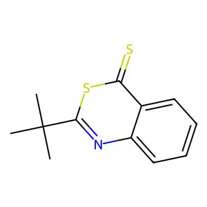 2-tert-butyl-4H-3,1-benzothiazine-4-thione structure