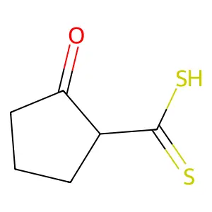 2-Oxocyclopentane-1-carbodithioic acid structure