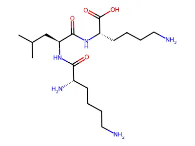 H-Lys-Leu-Lys-OH structure
