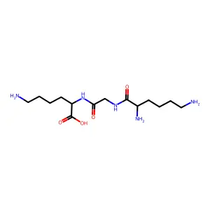 (2S)-6-amino-2-[[2-[[(2S)-2,6-diaminohexanoyl]amino]acetyl]amino]hexanoic Acid structure