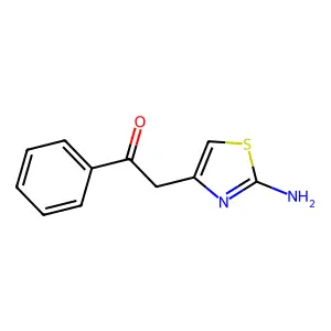 2-(2-Amino-1,3-thiazol-4-yl)-1-phenylethan-1-one structure