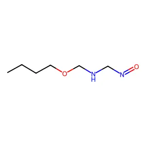 (Butoxymethyl)nitrosomethylamine structure