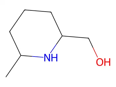 6-Methyl-2-piperidinemethanol structure