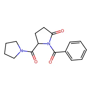 1-Benzoyl-5-(pyrrolidine-1-carbonyl)pyrrolidin-2-one structure