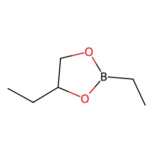 2,4-Diethyl-1,3,2-dioxaborolane structure