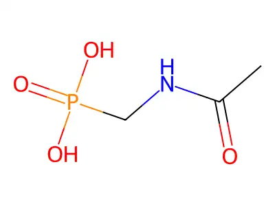 P-((Acetylamino)methyl)phosphonic acid structure