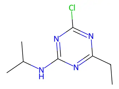 1,3,5-Triazin-2-amine, 4-chloro-6-ethyl-N-(1-methylethyl)- structure