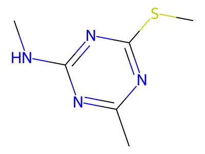N,4-Dimethyl-6-(methylthio)-1,3,5-triazin-2-amine structure