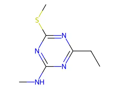 1,3,5-Triazin-2-amine, 4-ethyl-N-methyl-6-(methylthio)- structure