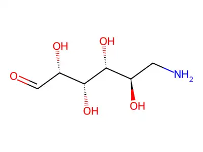 6-Amino-6-deoxyglucopyranose structure
