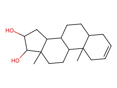 Androst-2-ene-16,17-diol structure