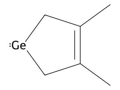 3,4-Dimethylgermacyclopentene-3 structure