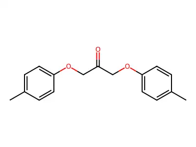 1,3-Bis(4-methylphenoxy)-2-propanone structure