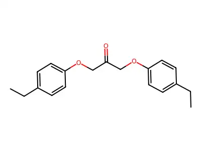 2-Propanone, 1,3-bis(4-ethylphenoxy)- structure