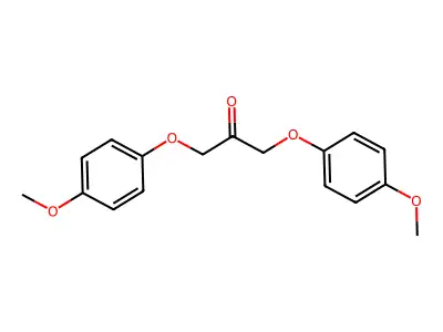 2-Propanone, 1,3-bis(p-methoxyphenoxy)- structure