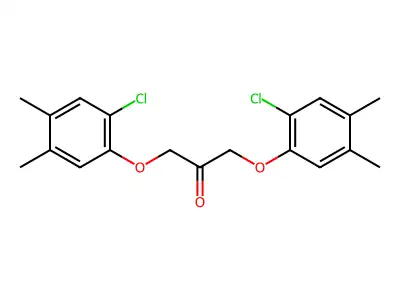 2-Propanone, 1,3-bis(2-chloro-4,5-dimethylphenoxy)- structure