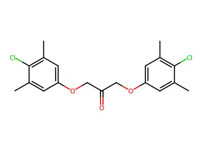 2-Propanone, 1,3-bis(4-chloro-3,5-dimethylphenoxy)- structure