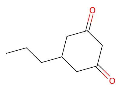 5-Propylcyclohexane-1,3-dione structure